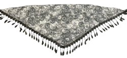 画像3: メッシュフラワースカーフ☆ black &grey☆