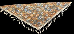 画像3: メッシュフラワースカーフ☆ brown &orange ☆