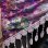 画像2: メッシュフラワースカーフ☆ purple & green☆ (2)