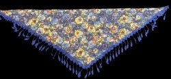 画像3: メッシュフラワースカーフ☆blue& yellow ☆