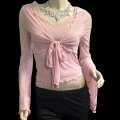 メッシュロングスリーブチョリ☆baby pink ☆