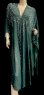 画像1: フーデットキラキラパールカバードレス☆dark  green ☆ (1)