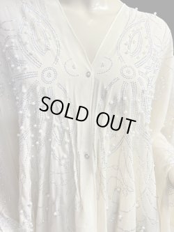 画像2: フーデットキラキラパールカバードレス☆white cream ☆