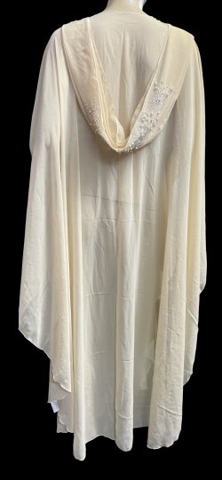 画像4: フーデットキラキラパールカバードレス☆white cream ☆