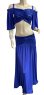 画像1: スパンコールストレッチチョリ＆スカートセット☆royal blue ☆ (1)