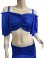 画像2: スパンコールストレッチチョリ＆スカートセット☆royal blue ☆ (2)