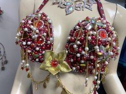画像5: エジプトオリエンタルコスチューム ☆shiny crimson red☆