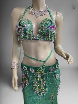 画像2: エジプトオリエンタルコスチューム ☆green arabesque forest ☆