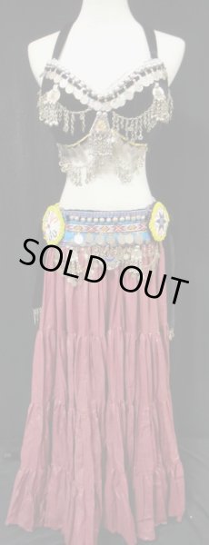 画像2: トライバルブラ&ベルトセット☆メタルゴージャスVII (2)