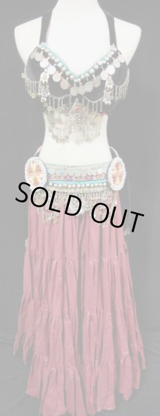 画像2: トライバルブラ&ベルトセット☆メタルゴージャスV (2)