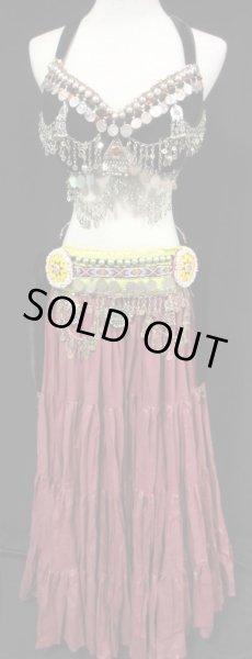 画像2: トライバルブラ&ベルトセット☆メタルゴージャスIV (2)