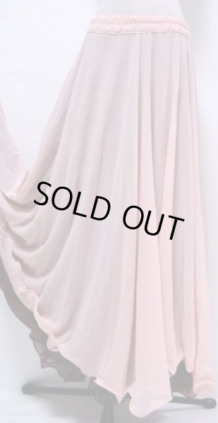 画像2: ダブルリバーシブルシフォンスカート☆ワイン＆サーモンピンク☆ (2)