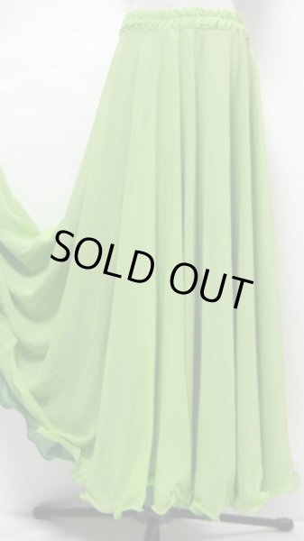画像2: ダブルリバーシブルシフォンスカート☆グリーン＆ライム☆ (2)