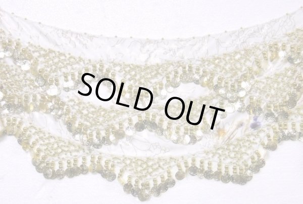 画像2: プリントサテンチョリ＆ヒップスカーフセット☆シャイニーパールホワイト☆ (2)