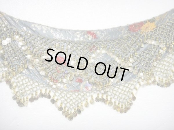 画像2: プリントサテンチョリ＆ヒップスカーフセット☆シャイニーシルバーグレイ☆ (2)