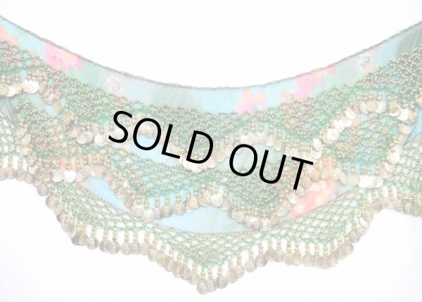 画像2: プリントシフォンチョリ＆ヒップスカーフ☆グリーンアイランドブリーズ☆ (2)