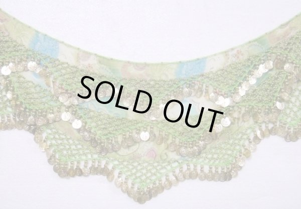 画像2: プリントシフォンチョリ＆ヒップスカーフ☆スウィートパステルグリーン☆ (2)