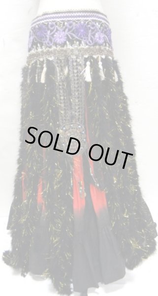 画像2: トライバルロマンティックフリンジベルト☆パープル☆ (2)