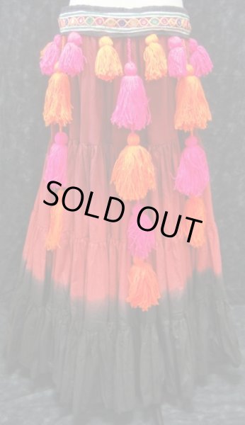 画像2: トライバルタッセルベルト☆ピンク＆オレンジ☆ (2)