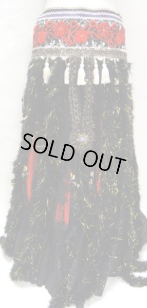 画像2: トライバルロマンティックフリンジベルト☆レッド☆ (2)