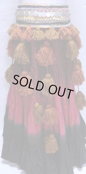 画像2: トライバルタッセルベルト☆シナモン＆オレンジ☆ (2)