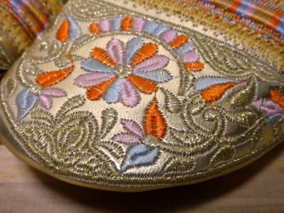 画像1: モロッコのバブーシュ☆エナメルゴールドブロダリー☆