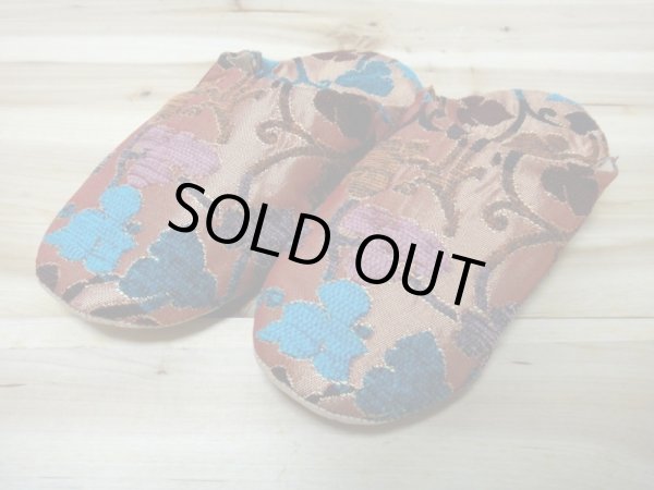 画像1: モロッコのバブーシュ☆フルールドサロン☆シックブラウン (1)