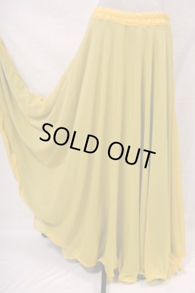画像2: ダブルリバーシブルシフォンスカート☆イエロー＆グリーン☆ (2)