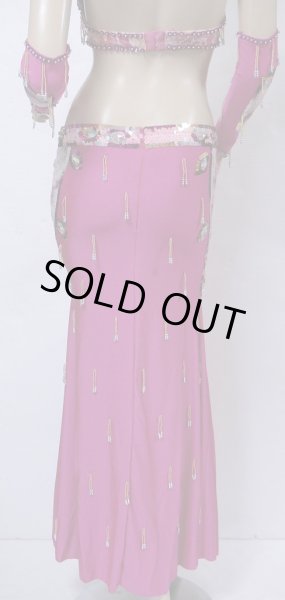 画像2: reasonable オリエンタルコスチューム☆lacy beads fringe☆ピンク (2)