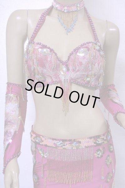 画像3: reasonable オリエンタルコスチューム☆lacy beads fringe☆ピンク (3)