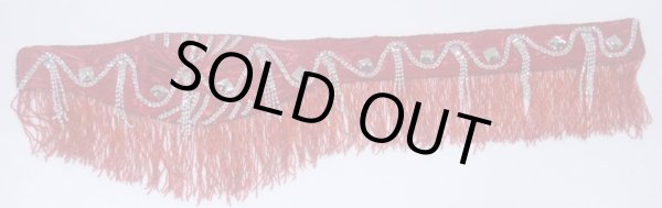 画像3: エジプト製ブラ＆ベルトセット☆レッドジュエルライン☆ (3)