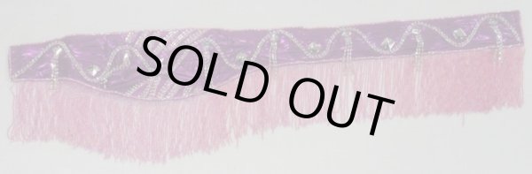 画像3: エジプト製ブラ&ベルトセット☆ロイヤルピンクジュエルライン☆ (3)