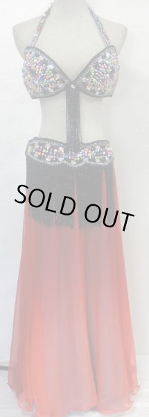 画像2: エジプト製ブラ＆ベルトセット☆ブラックビーズフェスタ☆ (2)