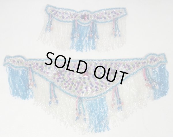 画像3: エジプト製ブラ＆ベルトセット☆ホワイトスカイビーズフェスタ☆ (3)