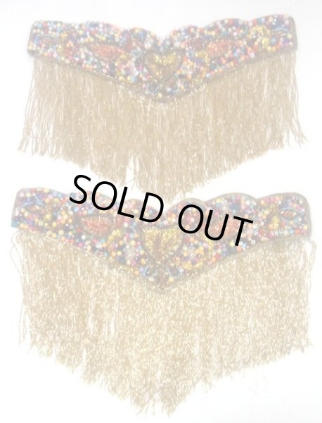 画像3: エジプト製ブラ&ベルトセット☆ゴールドハートビーズ☆ (3)