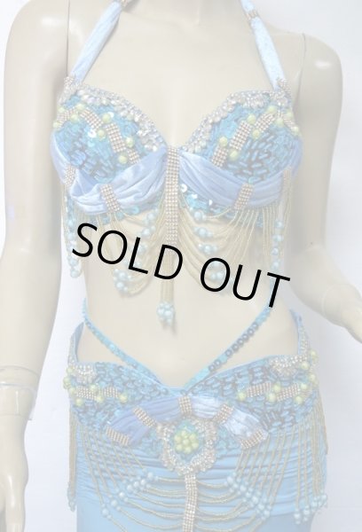 画像3: reasonable オリエンタルコスチューム☆volume bottom chandelier☆スカイブルー (3)