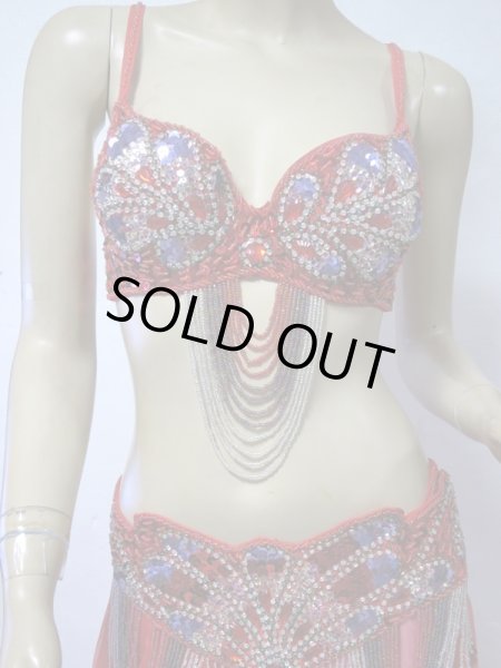 画像3: reasonable オリエンタルコスチューム☆peacock jewel☆レッド (3)