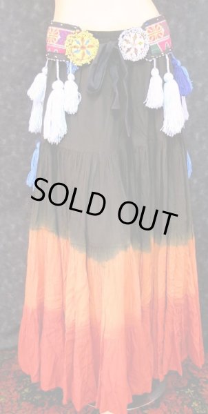 画像2: トライバルタッセルベルト☆ブルーグラデーション☆ (2)