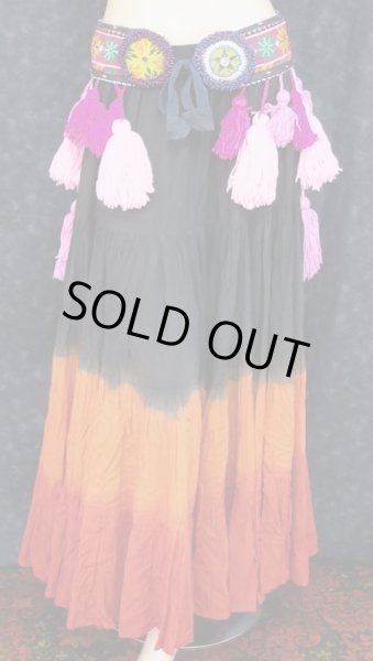 画像2: トライバルタッセルベルト☆ピンクグラデーション☆ (2)