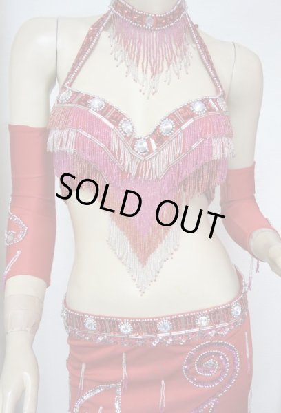 画像3: reasonable オリエンタルコスチューム☆noble beads fringe☆レッド (3)