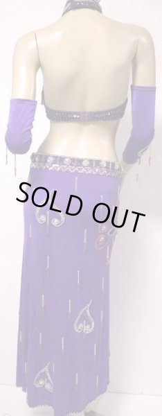 画像2: reasonable オリエンタルコスチューム☆noble beads fringe☆パープル (2)