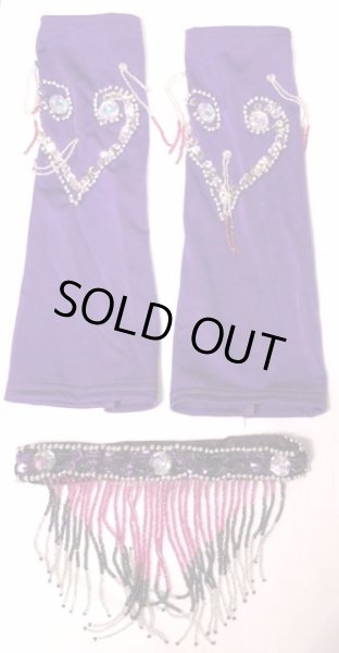 画像4: reasonable オリエンタルコスチューム☆noble beads fringe☆パープル (4)