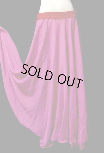 画像2: ダブルリバーシブルシフォンスカート☆レッド&チェリーピンク☆ (2)