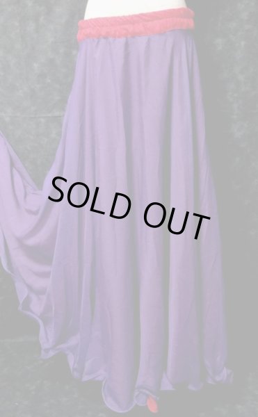 画像2: ダブルリバーシブルシフォンスカート☆レッド&パープル☆ (2)