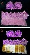 画像2: エジプト製ブラ＆ベルトセット☆ラインストーンアラベスク☆パープル (2)
