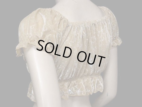 画像3: ストレッチチョリ☆シャイニーパフスリーブ☆キャラメルベージュ (3)