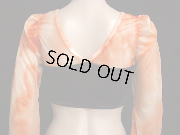 画像3: ストレッチチョリ☆タイダイパフショルダー☆オレンジ (3)