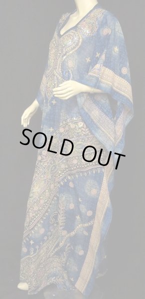 画像2: ❤HANAN❤カフタンハリジドレス☆オリエンタルブルー (2)