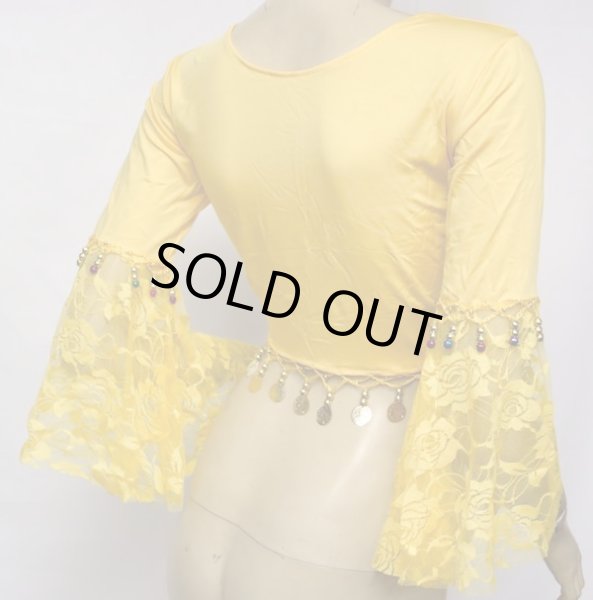 画像3: ストレッチチョリ☆エレガントコインレース☆イエロー (3)