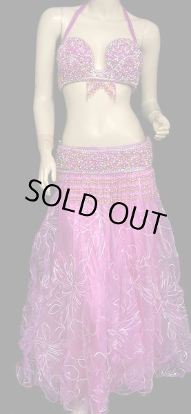 画像2: エジプト製ブラ&ベルトセット☆ビーズビジューボックス☆ピンク (2)